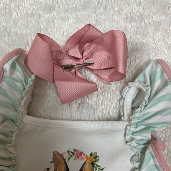 Easter dress with necklace and bow - Picture 6 of 9